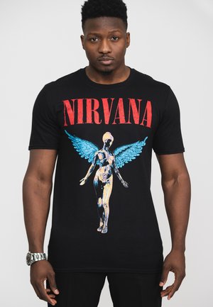 NIRVANA IN UTERO ANGELIC  - Print T-shirt - black