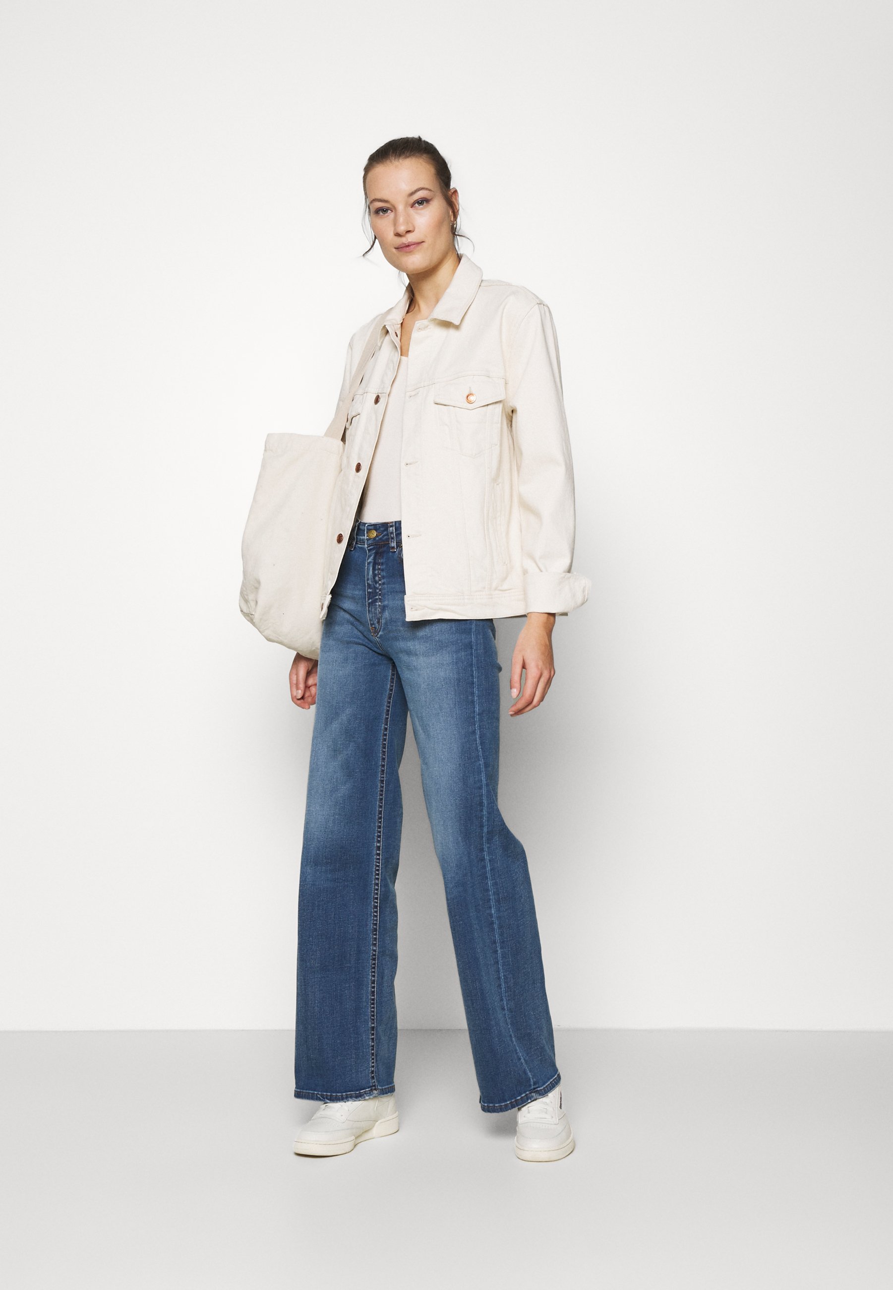 LOIS Jeans PALAZZO - Jeans a zampa - dark stone/blu denim - Zalando.it