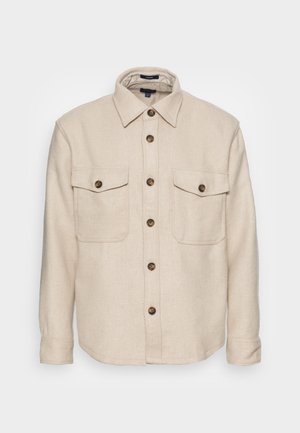 BLEND OVERSHIRT - Summer jacket - light beige melange