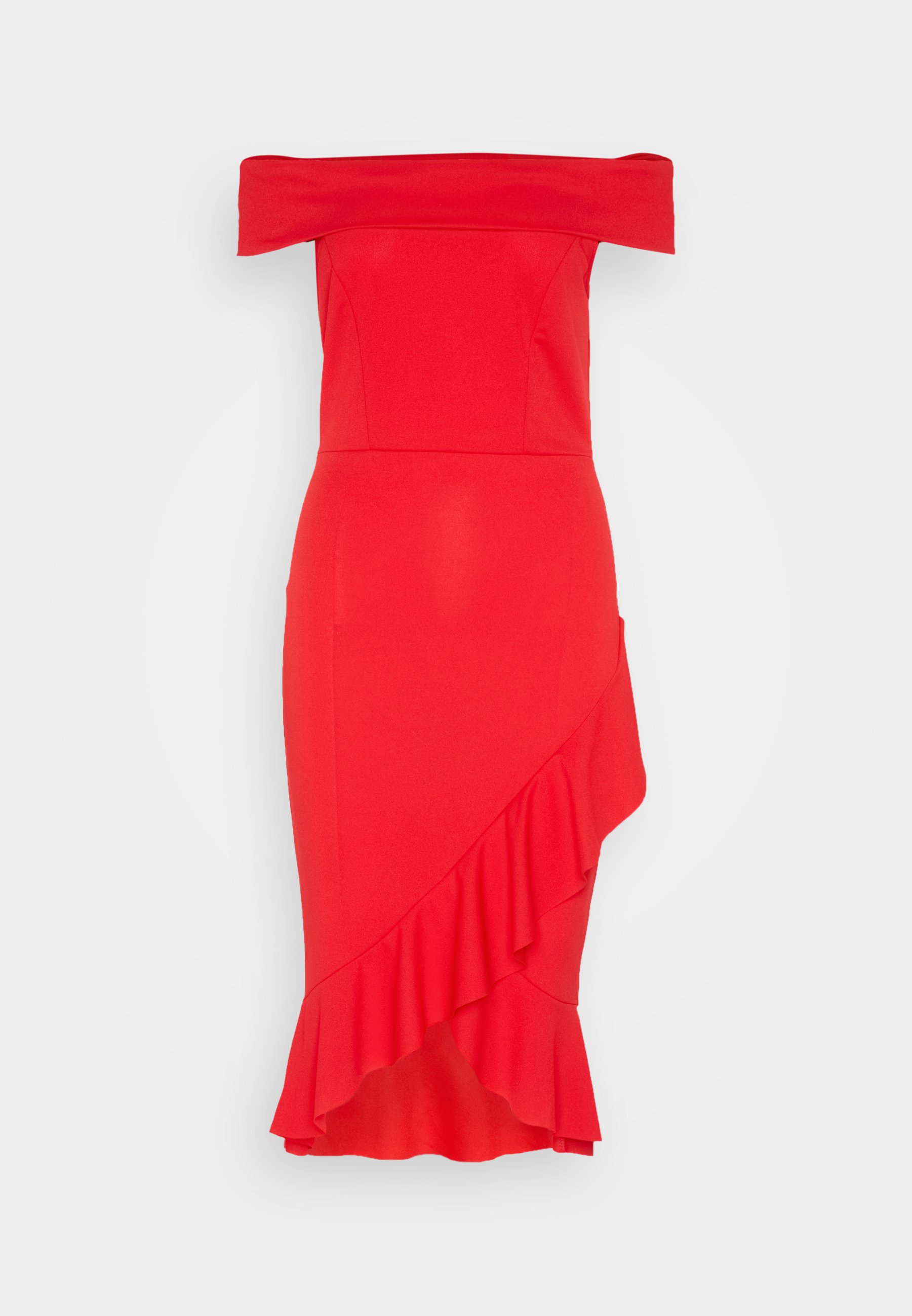 Red party dress