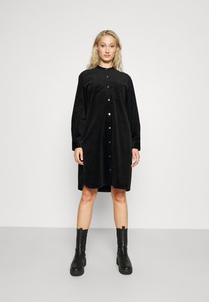DRESS LONGSLEEVE SNAP BUTTONS - Shirt dress - black