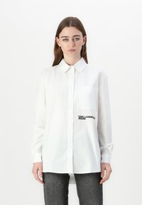 Karl Lagerfeld Jeans RELAXED  - Užsagstoma palaidinė - white