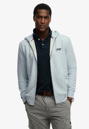 Superdry & Co, SUPERDRY - Zip-up sweatshirt - eisblau meliert