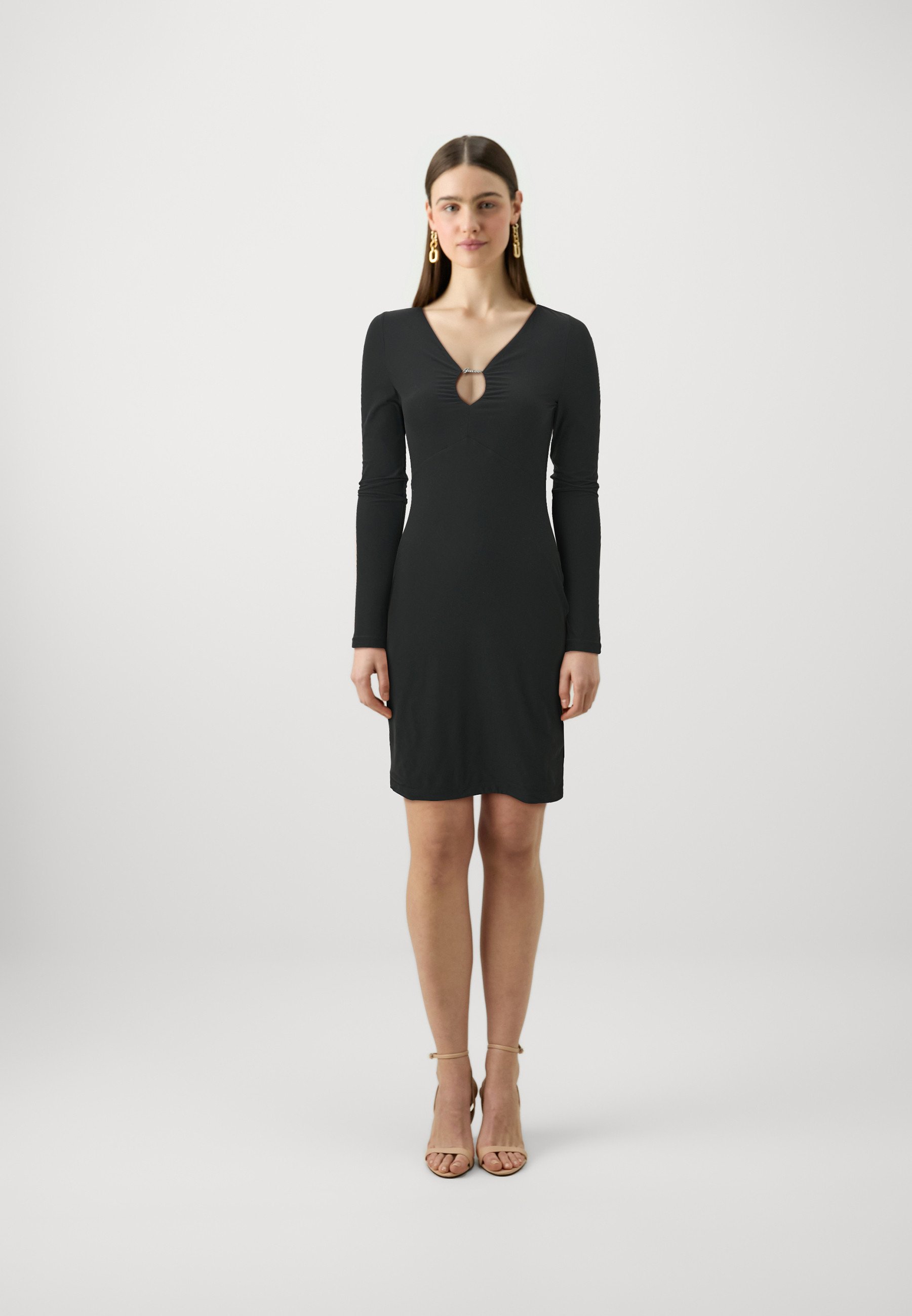 AUSELILY Abito Da Spiaggia Da Donna Nero Abito Estivo Casual Da Altalena Abito Senza Maniche A Tinta Unita Con Tasche M 102638284