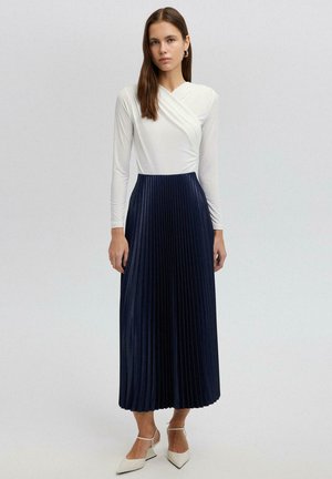 Gonna a campana - navy blue