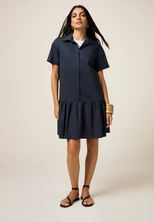 CON BALZA - Shirt dress - blu