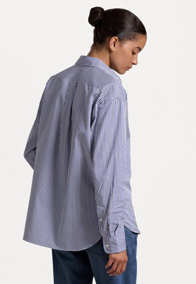 Polo Ralph Lauren RELAXED FIT STRIPED COTTON SHIRT - Pogājama blūze - navy/white