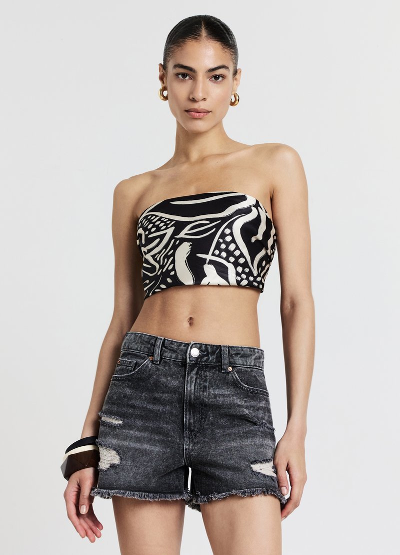 Calliope Shorts di jeans - grigio denim