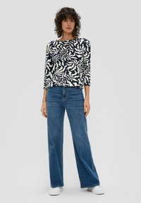 s.Oliver WEICHES MIT 3/4-ARM - Longsleeve - navy