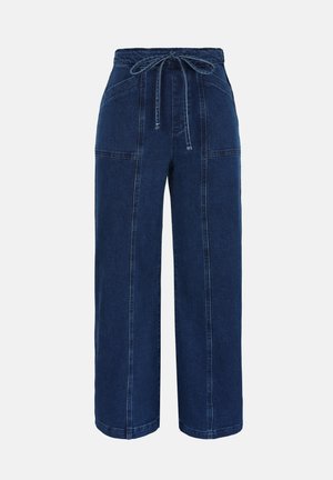 Anna Field, TIE DETAIL HIGH RISE - Straight leg jeans - mid blue