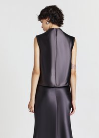 Calliope CON COLLO DRAPPEGGIATO - Camicetta - grigio scuro