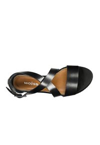 Wojas Sandali con plateau - black