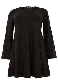 YOEK MIT KETTENDETAIL - Tunique - grey