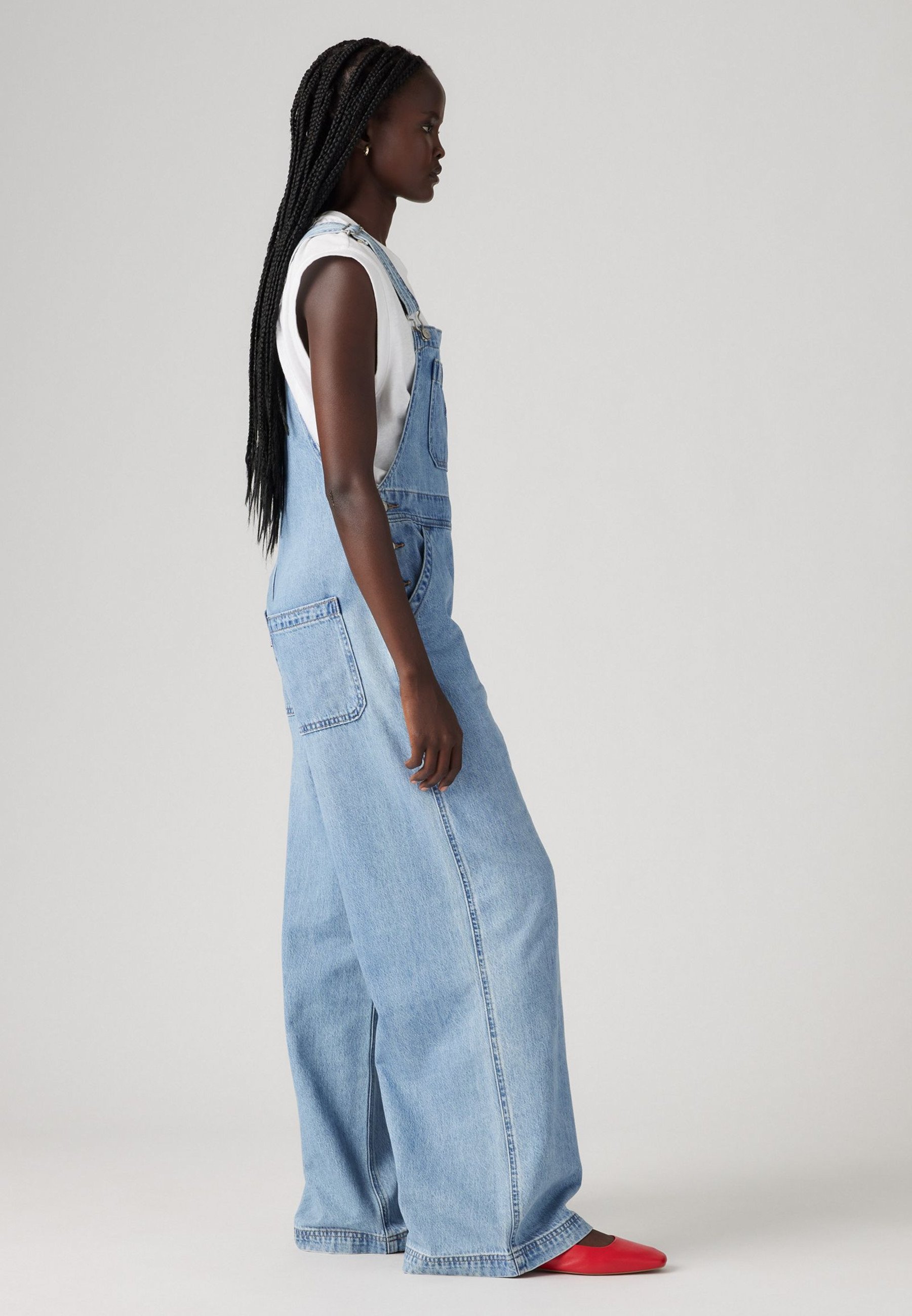 【louren】 ette wide overall Levi's® XL OVERALL - Jeans Latzhosen - invested indigo/light-blue