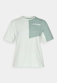 TEE - Print T-shirt - linen green