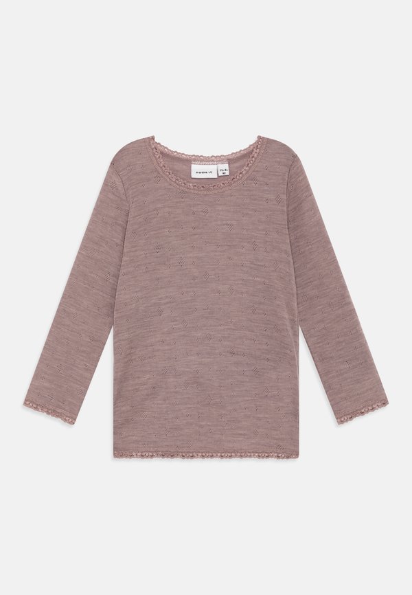 NMFWANG NEEDLE SOLID - Long sleeved top - purple dove