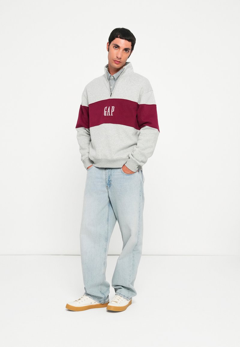 Gap Pull à col roulé pour hommes en pur coton, grande taille, beige - France