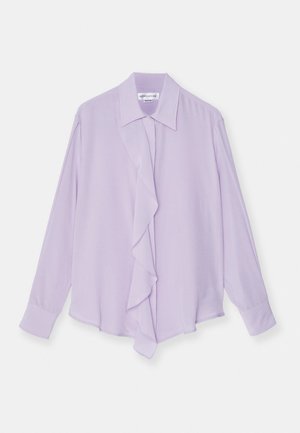 Victoria Beckham ASYMMETRIC RUFFLE BLOUSE - Paitapusero - petunia