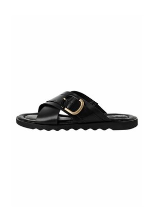 Mules - black leather