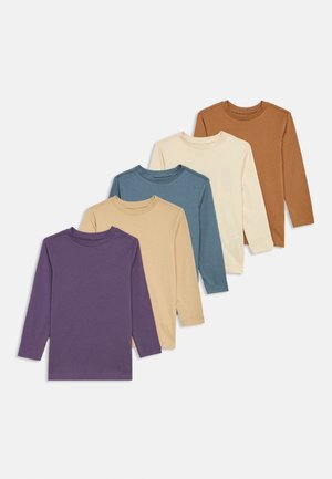 UNISEX 5 PACK  - Majica z dolgimi rokavi - light brown/tan/blue