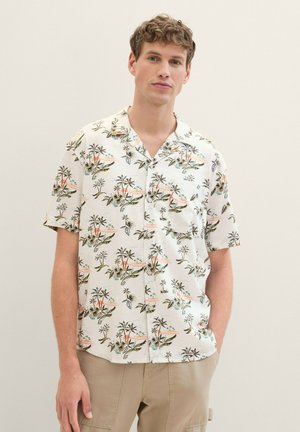 TOM TAILOR DENIM Camisa - white tropical print