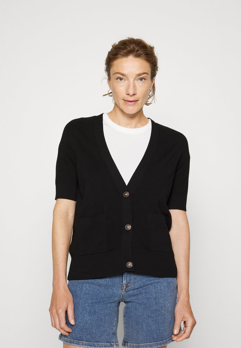 Banana Republic SPLASH CARDIGAN - Casaco de malha - black