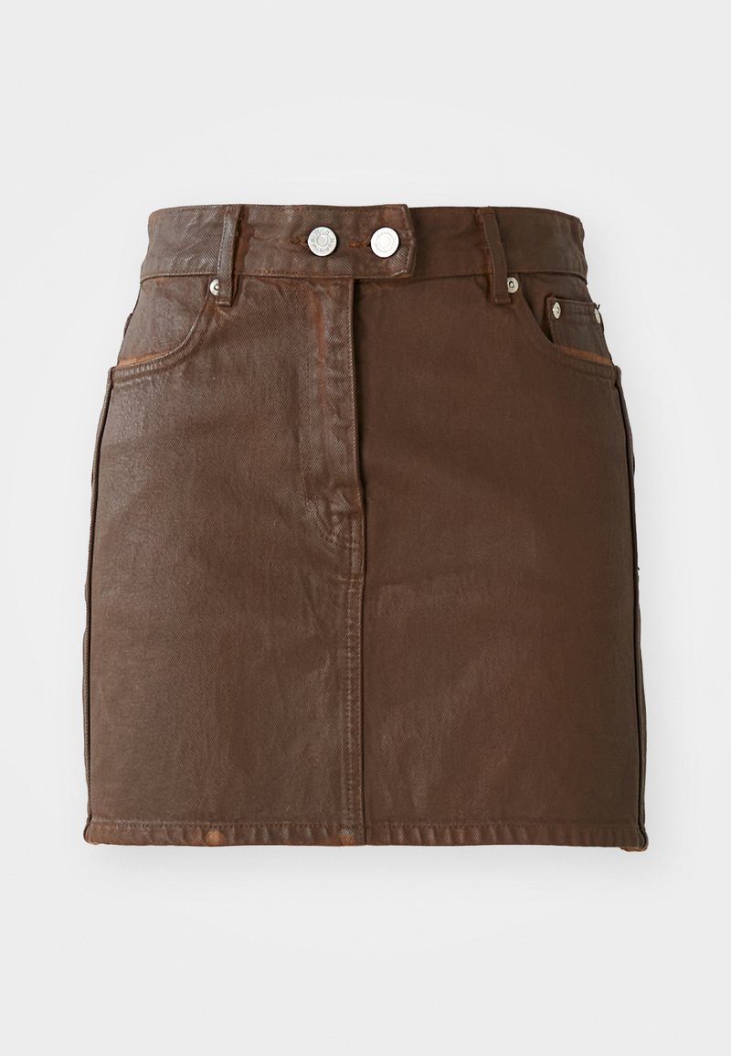 Won Hundred Jeansrok donkerbruin