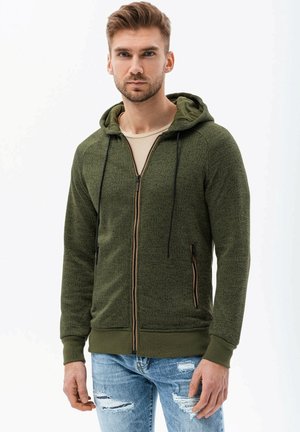 Ombre Sudadera con cremallera - olive green