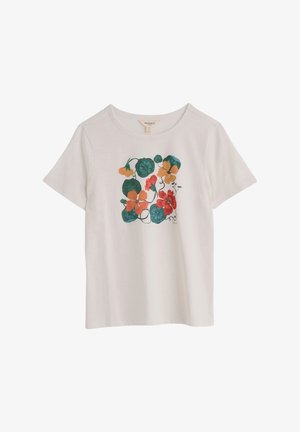 Seasalt Cornwall, SEASALT CORNWALL PRINTING INK T-SHIRT - T-shirt imprimé - white - nasturtium painting chalk