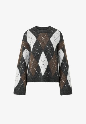 Ellos Collection, PULLOVER MIT BREITEN ÄRMELN - Strickpullover - graubraun