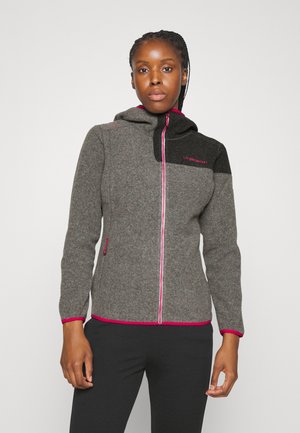 IRIDE HOODY - Sweater met rits - cloud/cerise