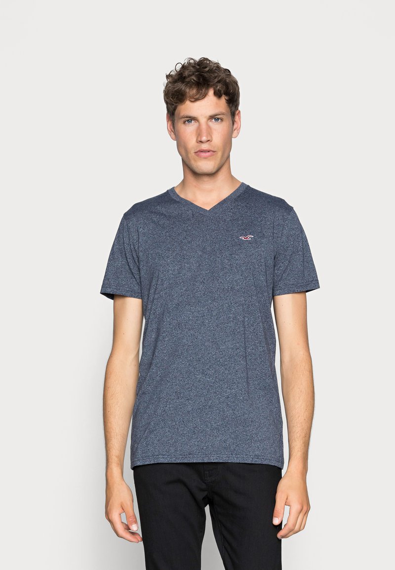 Hollister Co. 5 PACK Camiseta estampada - white/grey/red/navy texture/black/blanco - Zalando.es