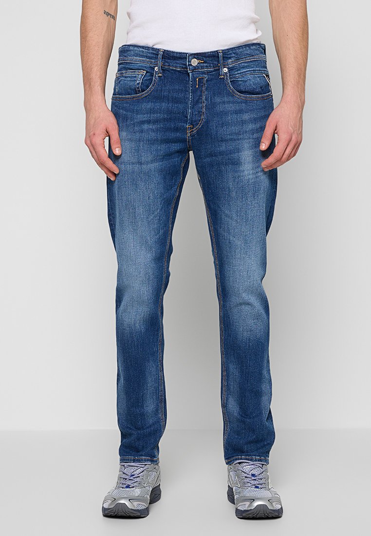 Replay Slim fit jeans blauw