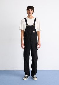 Carhartt WIP - BIB OVERALL - Cargo trousers - black rinsed Thumbnail Image 1