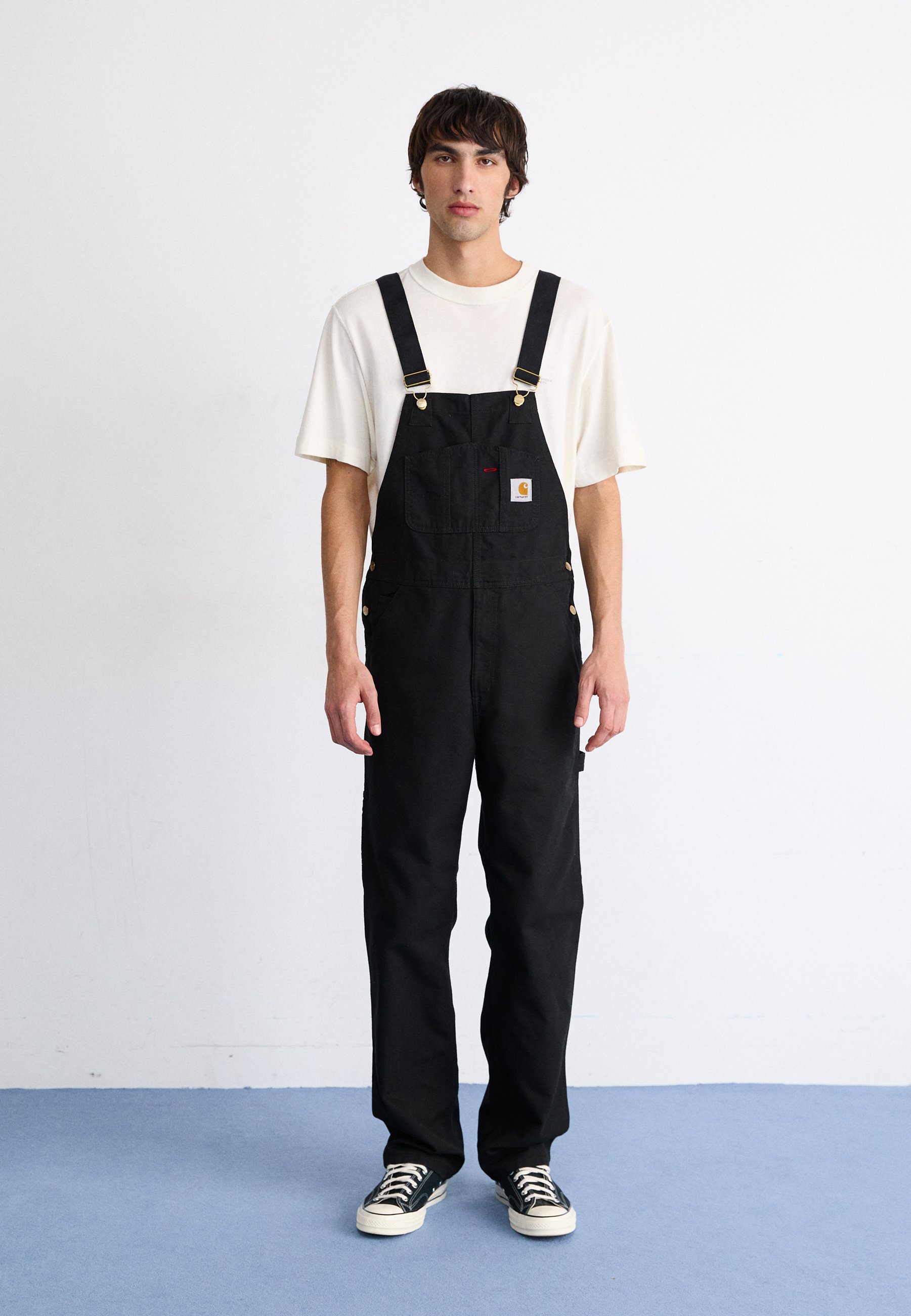 Carhartt WIP BIB OVERALL DEARBORN CANVAS - Dungarees - black
