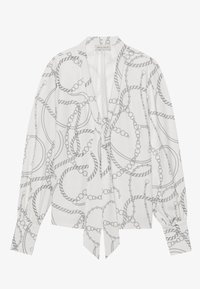Blúzka - offwhite/black/grey