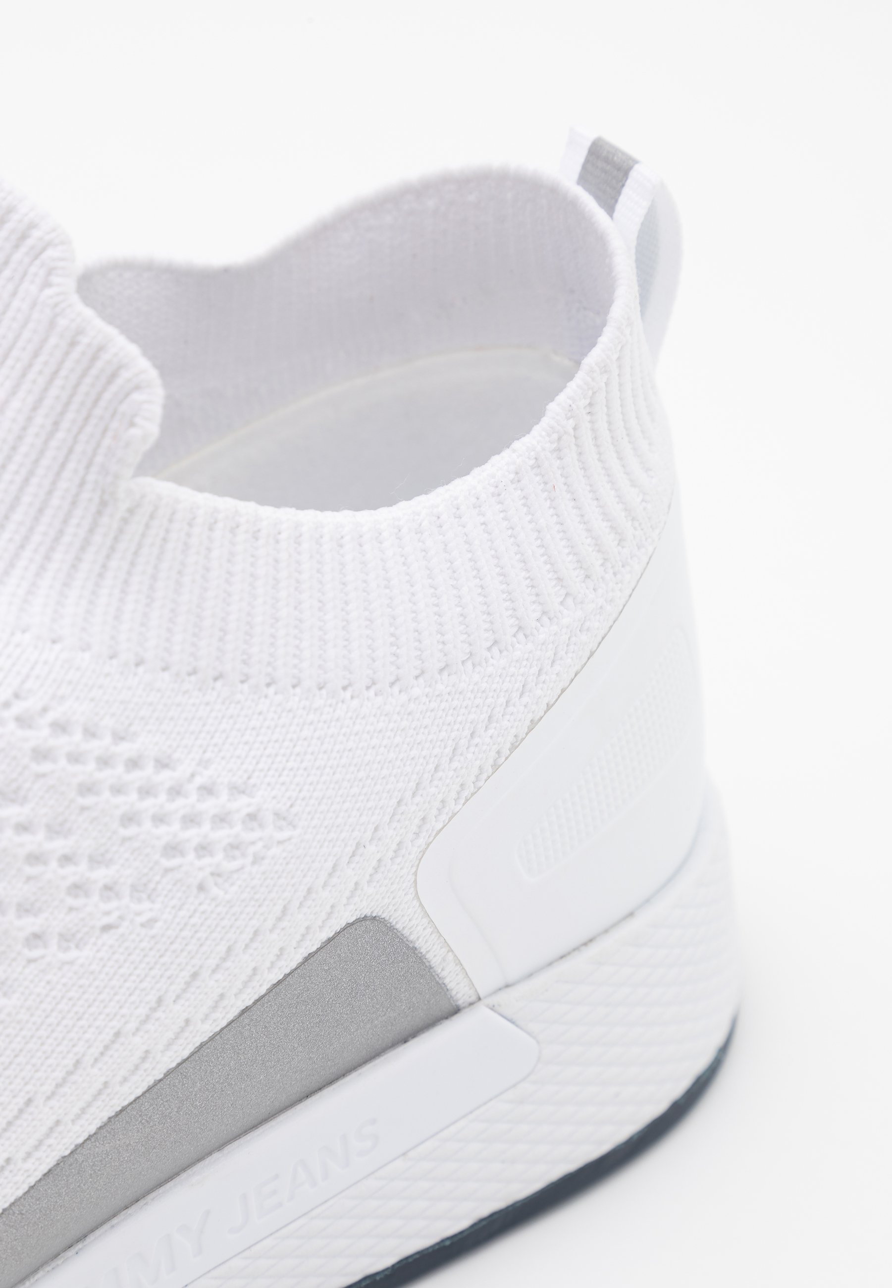 white flexi sock runner trainers