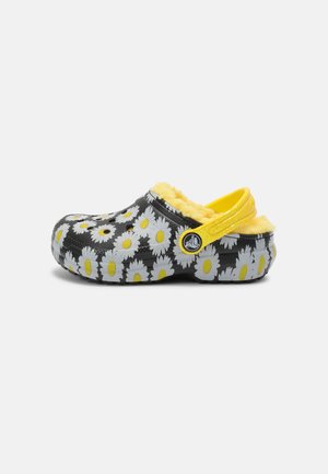 CLASSIC LINED VACAY VIBES - Pantolette flach - black