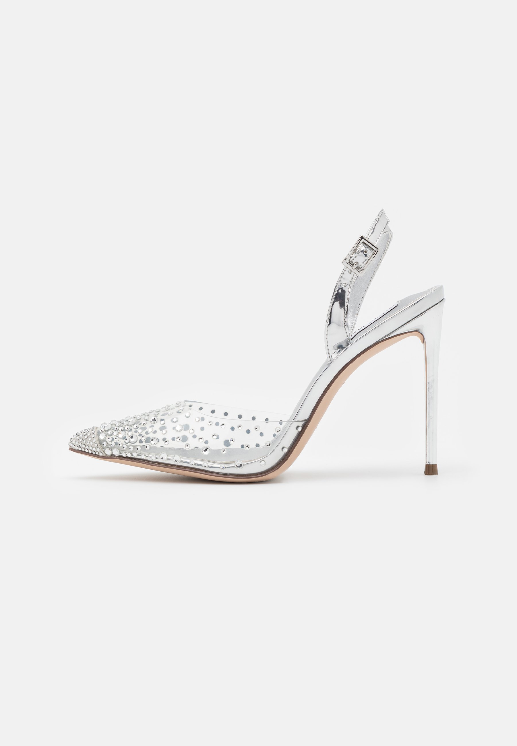 steve madden heels silver