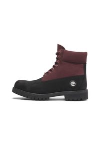 6 INCH - Nauhalliset nilkkurit - black nubuck w burgundy