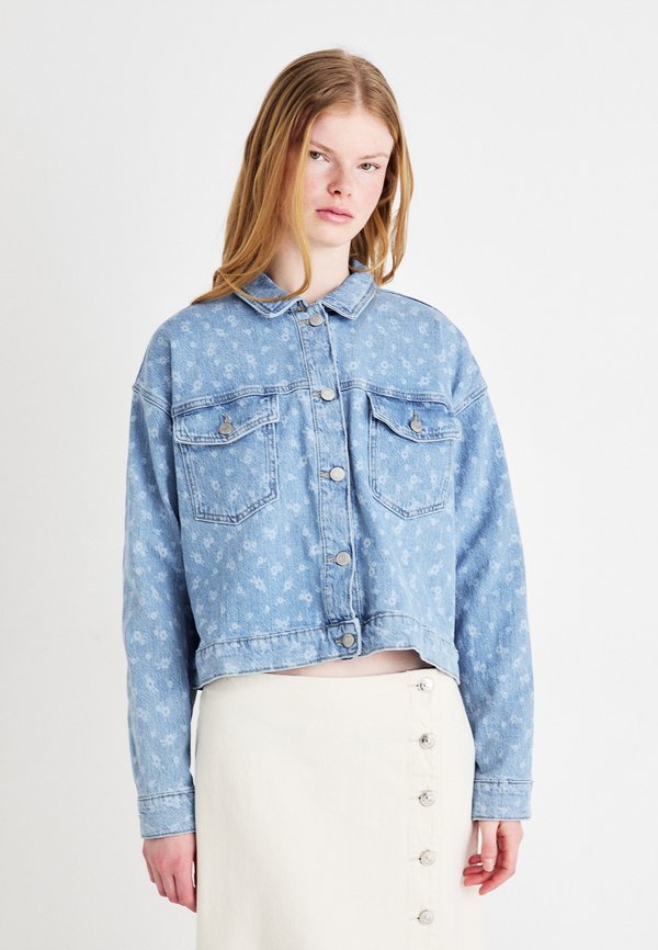 VMCECILLA FLOWER JACKET - Denim jacket