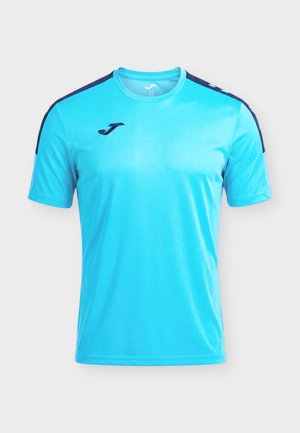 Joma, OLIMPIADA T-SHIRT - Sport T-Shirt - fluorescent turquoise/navy blue