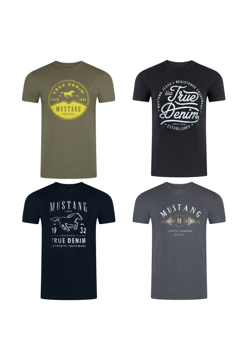 Mustang TEE 4 PACK - T-shirt print - farbmix