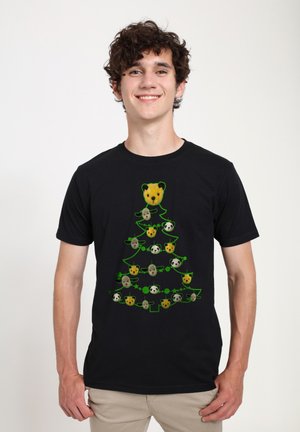 SOOTY CHRISTMAS TREE - T-Shirt print - black