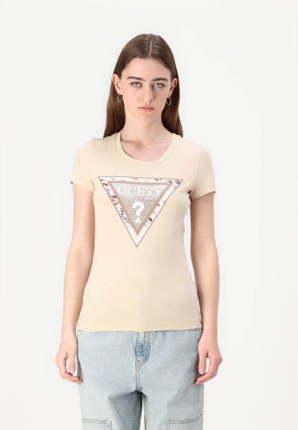 CHEETA LOGO  - Print T-shirt - pearl oyster