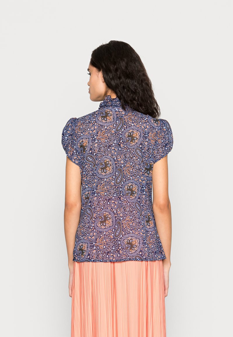 Damen Hemdblusen | Saint Tropez LILLYSZ SS Hemdbluse medieval blue paisley/blau - QL30010 Damen Hemdblusen | Saint Tropez LILLYSZ SS Hemdbluse medieval blue paisley/blau - QL30010