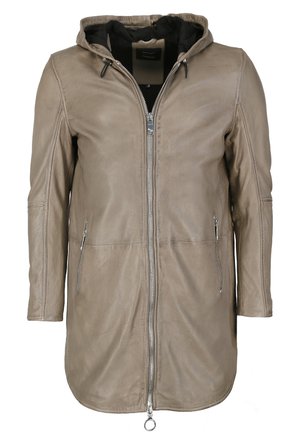 Maze MIT KAPUZE - Pitkä takki - mud