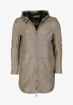 Maze MIT KAPUZE - Pitkä takki - mud