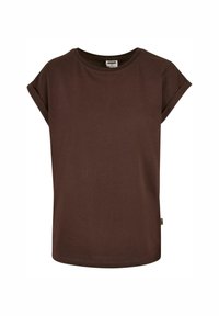 EXTENDED SHOULDER TEE - T-Shirt basic - brown