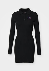 Tommy Jeans COLLAR BADGE - Etuikjole - black